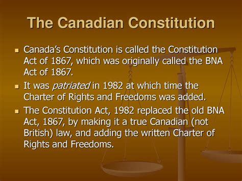what is canada's constitution called.